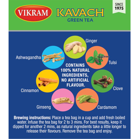 Vikram Kavach Immunity Booster Green Tea - 50g