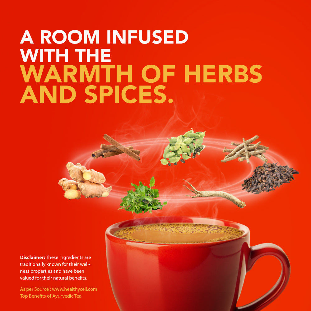 Vikram Kavach Immunity Booster Tea | A Room Infused With The Warmth Of Herbs And Spices