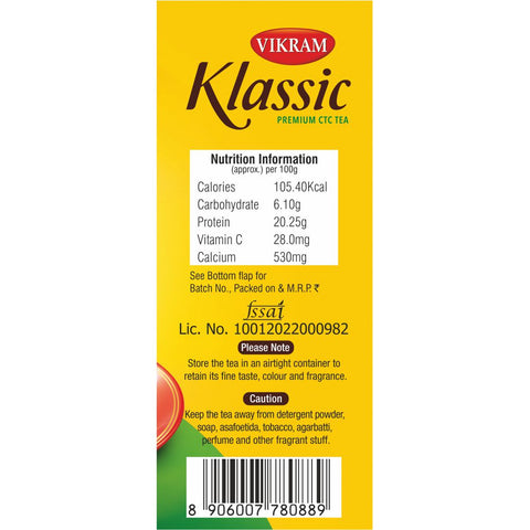 Vikram Klassic Premium CTC Tea  - 500g Box