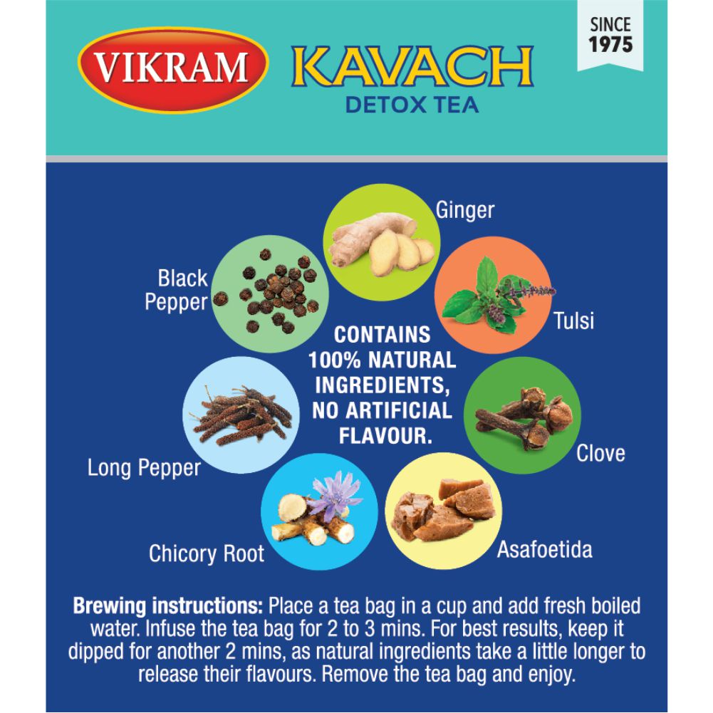 Vikram Kavach Detox Kahwa Tea - 50g