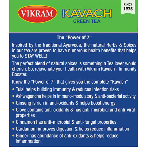 Vikram Kavach Immunity Booster Green Tea - 50g