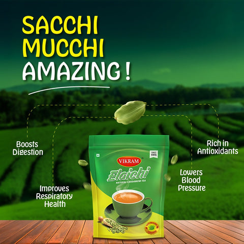 VIKRAM Elaichi CTC Tea |Sacchi Mucchi Amazing!