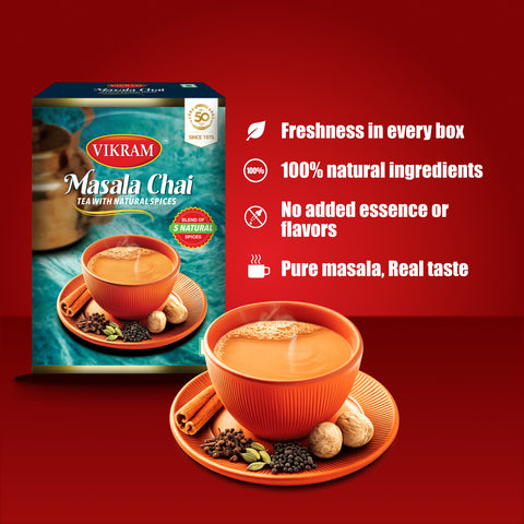 Vikram Masala Chai Tea | 100% Natural Masala Chai