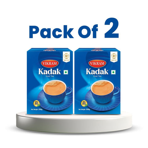 Vikram Kadak Dust Tea 250gm - Pack of 2